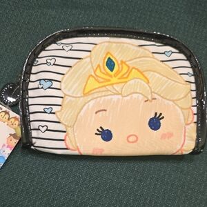 Soho Princess Face Coin Purse - Blue and Cream